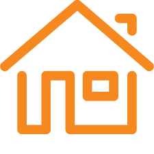 Orange House Icon