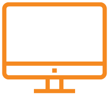 Laptop Icon Orange